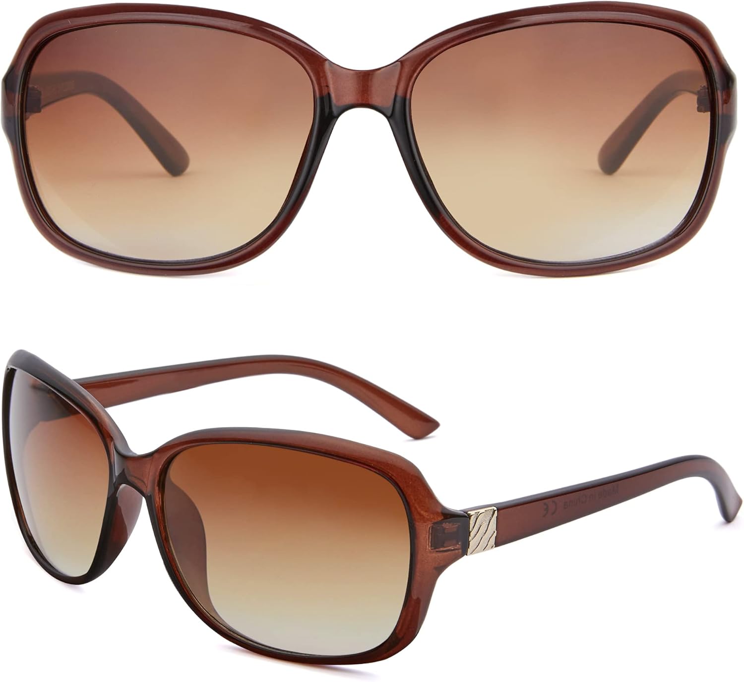 2 Pack Classic Vintage Sunglasses for Women Men,Fashion Sun Shades Glasses with UV400 Protection - Image 3