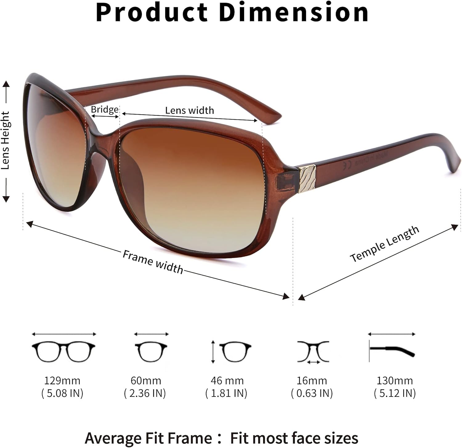 2 Pack Classic Vintage Sunglasses for Women Men,Fashion Sun Shades Glasses with UV400 Protection - Image 5