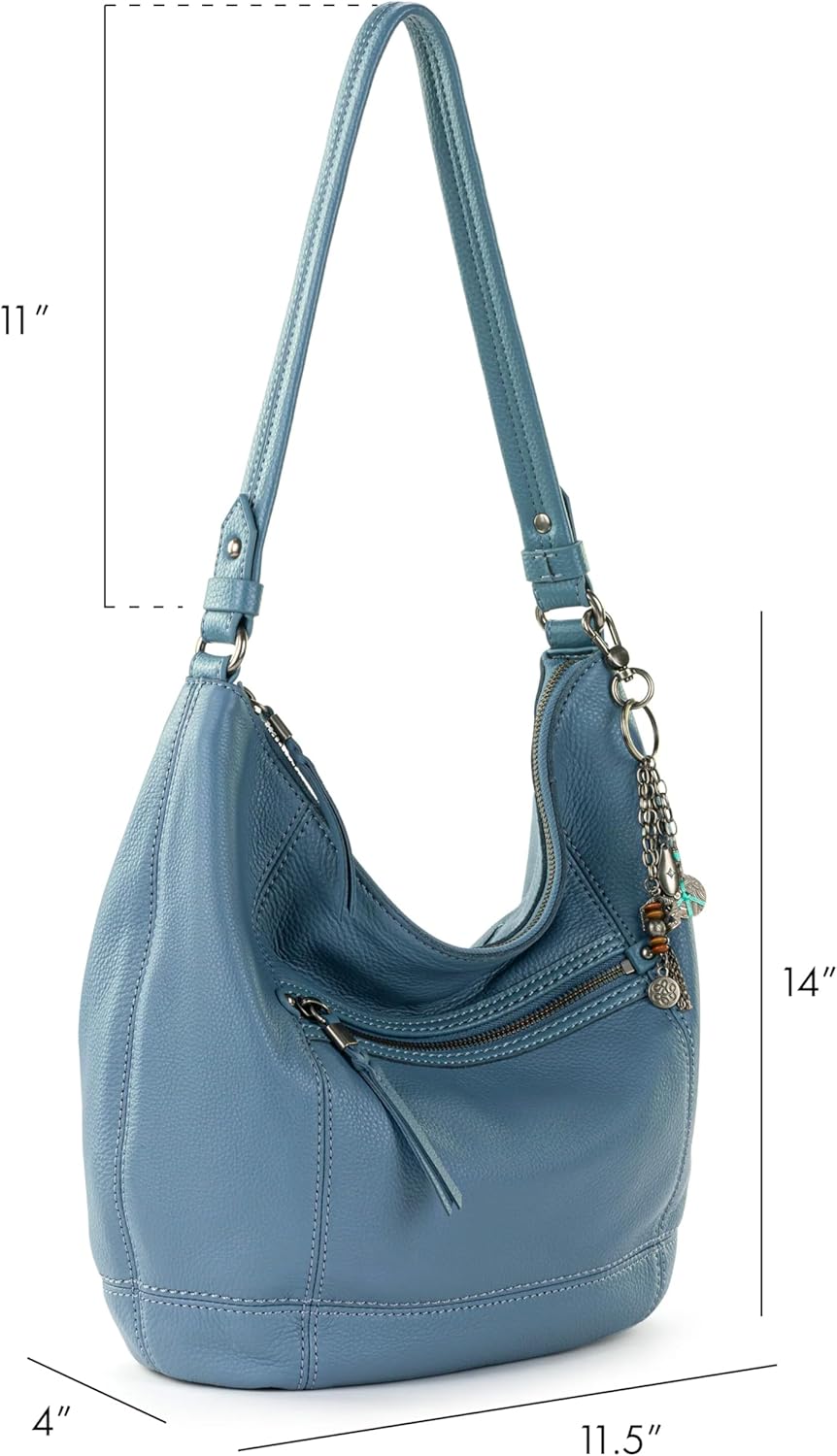 Sequoia Hobo Bag - Premium Large Leather Women's Handbag for Everyday & Travel - Durable Purse With Zipper Pocket - Image 3
