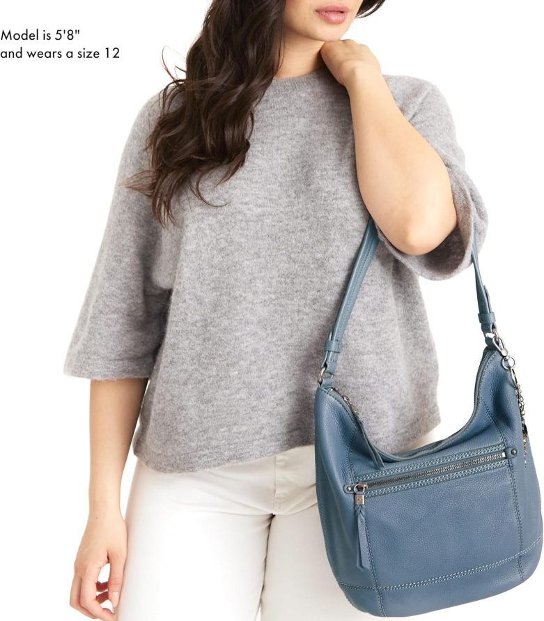 Sequoia Hobo Bag - Premium Large Leather Women's Handbag for Everyday & Travel - Durable Purse With Zipper Pocket - Image 7